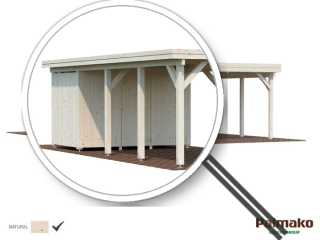 Palmako SHED 10,9 m2 pro KARL 40,6 m2