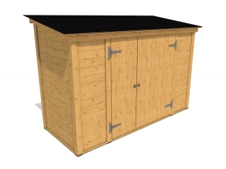 Nářaďový domek ( dřevník ) HEROLD H2 ( 274 x 115 cm )