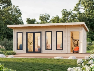 Zahradní domek Palmako AURELIA 19,2 m2 (hliníková okna a dveře)